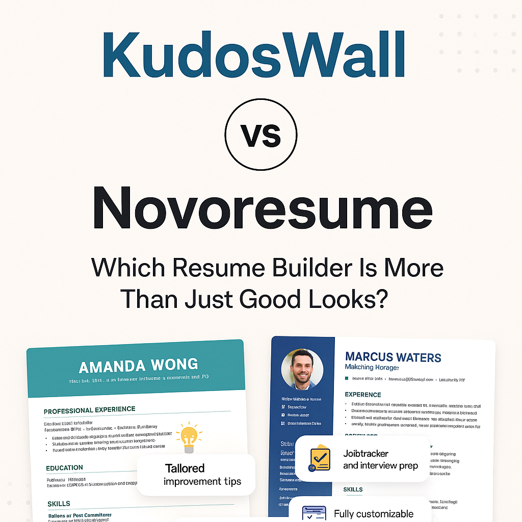 KudosWall vs Novoresume Resume Builder Comparison