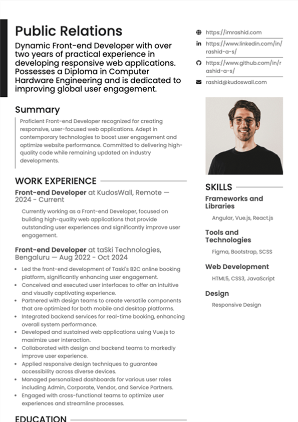 Resume Template 3