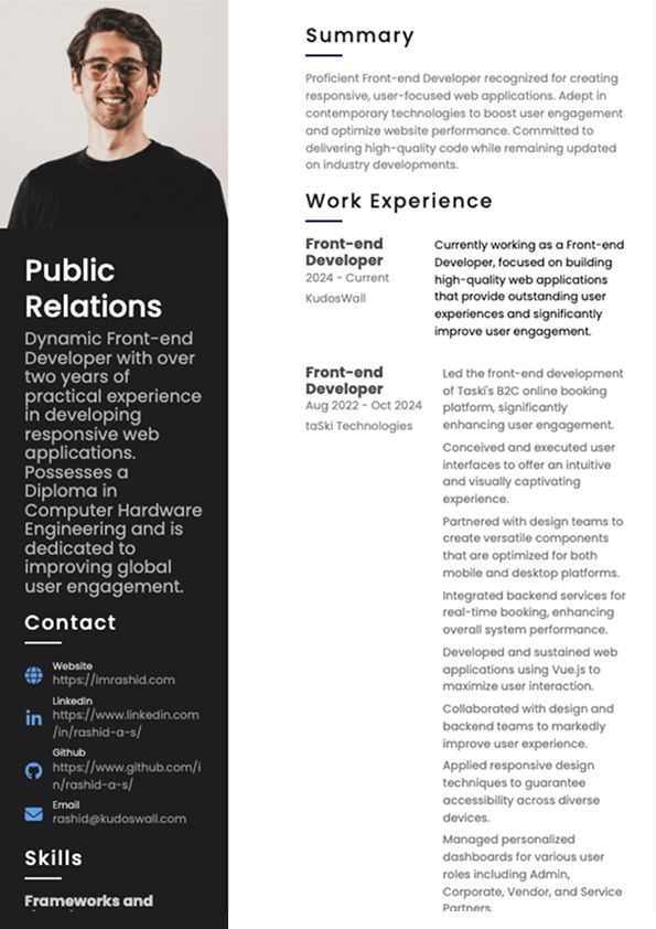Resume Template 4