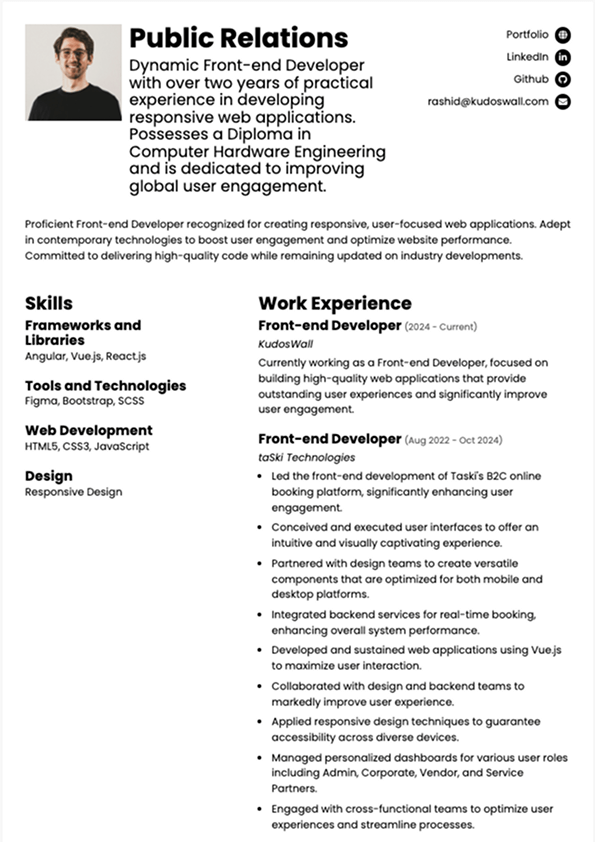 Resume Template 5