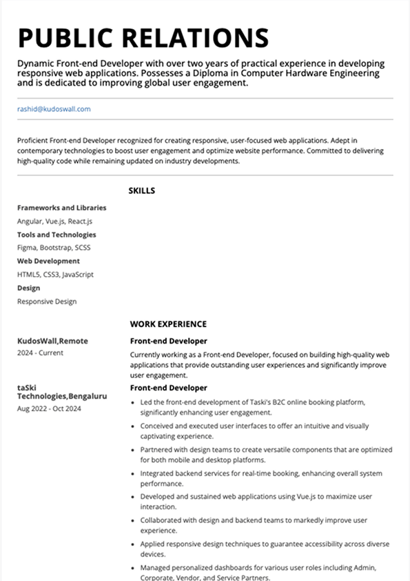 Resume Template 6
