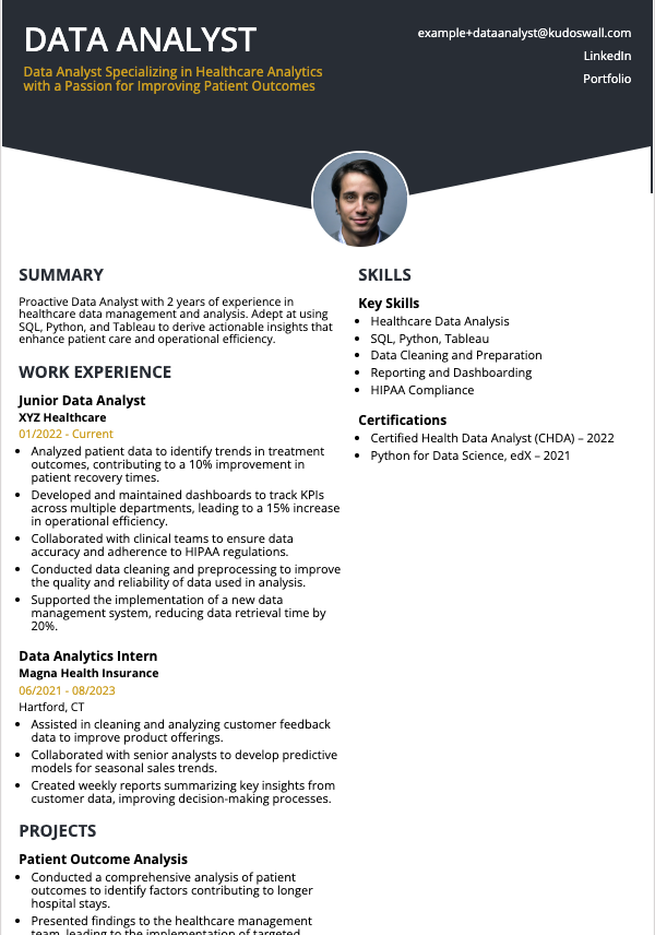 Junior Data Analyst CV