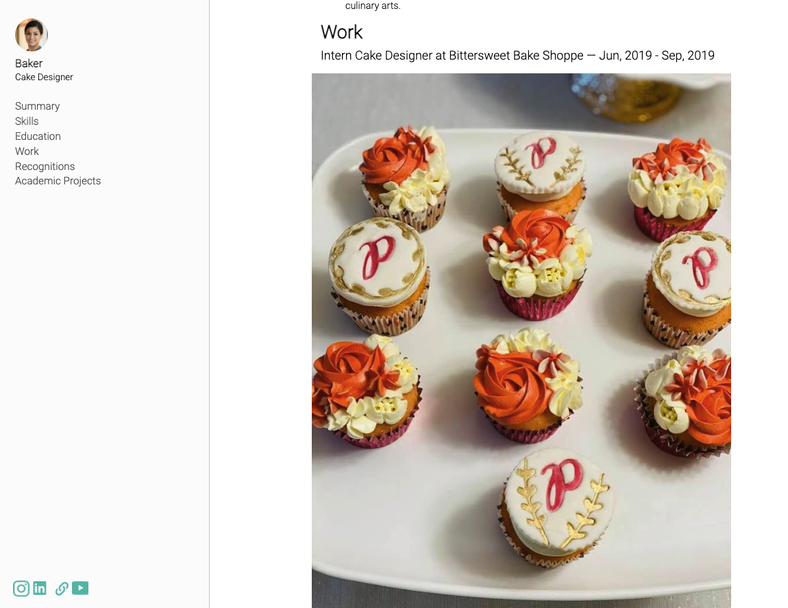 Baker Portfolio Example